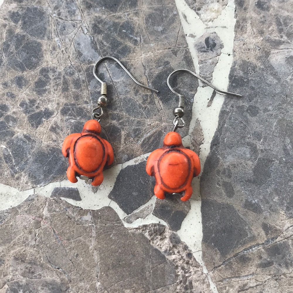 Turtle earrings